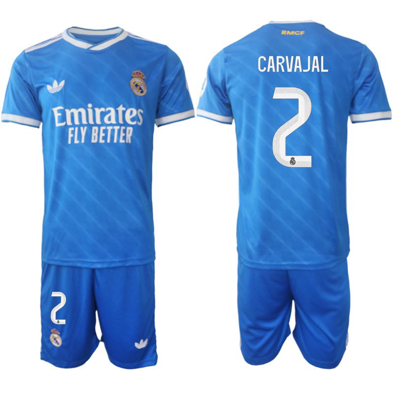 Men 2025-2026 Club Real Madrid away blue #2 Soccer Jersey
